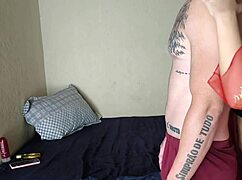 gave a massage to my client then rode his huge cock.