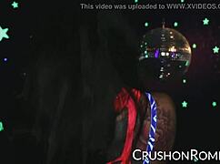 crush girls romi fingering her shaved pussy with big tits toys