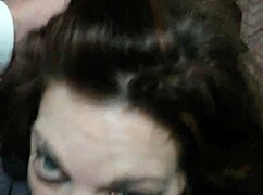 Raven gives a sexy blowjob and swallows the cumshot like a pro