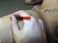 i’m a 9-month pregnant babe with big boobs covered in dirty writings pov