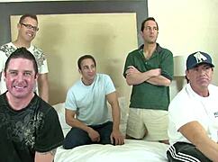Kayla, mature hottie, banged by multiple guys in gangbang