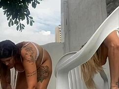 We're Flashing for the Construction Workers Across the Street