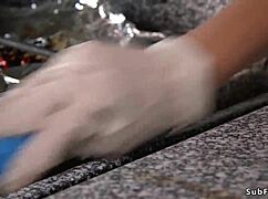 Blonde Seller Lets Buyers In Bizarre Double Pain Scene