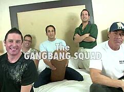 Kayla, mature hottie, banged by multiple guys in gangbang