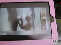 i caught the german teen helping with dirty talk