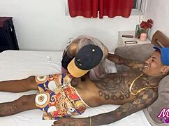 Skinny Tattooed Whore Loves Anal Finger And Creampie