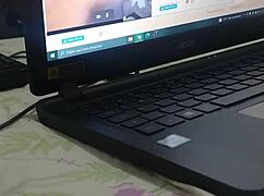 I chat on webcam with friends