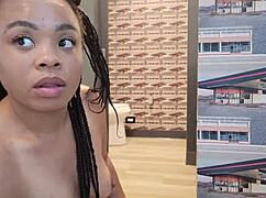 super sloppy deepthroat action using dildo for solo fun