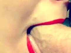 Watch this milf give a sloppy blowjob with deepthroat and spitting. More spit or keep sucking?