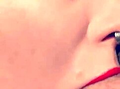 Watch this milf give a sloppy blowjob with deepthroat and spitting. More spit or keep sucking?