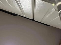 japanese office lady dominates with footjob, spitting on slave in cfnm.