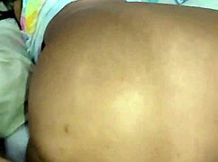 Stepfather intensely enjoys young stepdaughter's big ebony ass with anal spreading and gaping