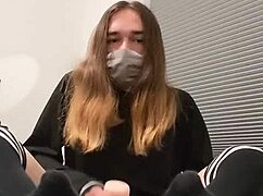 transgirl engages in solo activity with a fleshlight in this full video