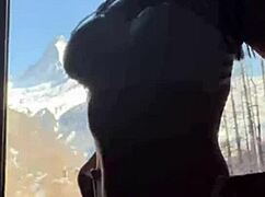 masturbating to neighbor's cock while cuckold husband works