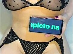 My Black Lingerie Bounces as I Ride Backwards, Moaning Softly in POV Film.