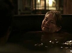 Feeling the passion as Gaby Hoffmann and Cherry Jones get intimate in transparent outfits.