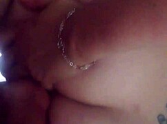 Hey, tattooed whore performs ass to mouth action with friend