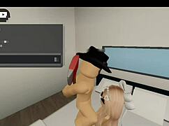 fodendo uma f� no brookhaven at� gozar - roblox