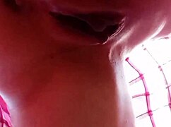 flashing pregnant tits and assfucking with balloon in homemade setting