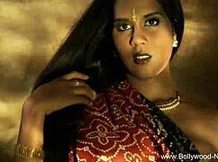 Dreamy Indian Beauty Undresses in Seductive Striptease