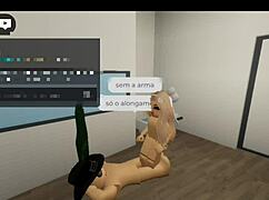 fodendo uma f� no brookhaven at� gozar - roblox