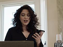 hung stud fixes laptop and drills big ass latina milf hard.