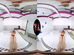 Beautiful babe with BIG BREASTS in 5K VR.