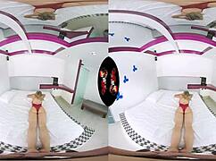 Beautiful babe with BIG BREASTS in 5K VR.