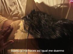 stepbrother blasts my throat with his cock after wrestling