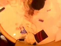 Tattooed Asian Babe with Big Tits Fucks Monster Cock All Night in Hotel Lingerie