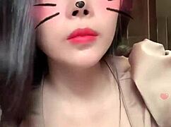 Asian Girl With Big Tits Performs Live Sex Show!