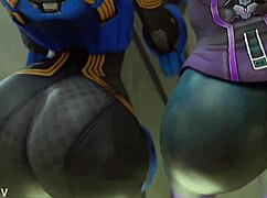 ¡Mira ese culo grande rebotando doble en acción!