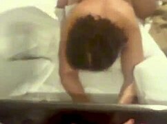 I humiliate the mature housewife with flashing and massage.