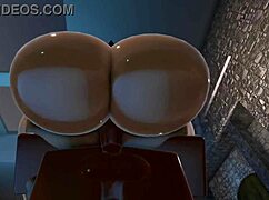 Roblox Sex Avsnitt 2: Stora tuttar och röv med monsterkuk i hårt BBC-knull