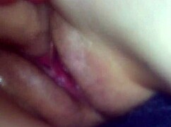 Damn, I’m pounding my girlfriend’s wet pussy with a dildo, she’s so naughty!