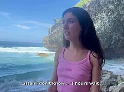 Stranded Couple Fucks on Desert Island with Creampie