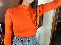 hermanastra visits her hermanastro and ends up with her pussy full of cum