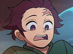 so, tanjiro got totally wrecked by nezuko in this wild scene. they went all out with anal slayer action!