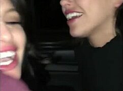 Yo, Adriana Chechik and Kissa Sins get wild with oral in a car, so hot!