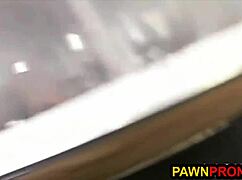 What a Gorgeous Blonde Bitch! She Gets Banged in the Shop for Being Needy