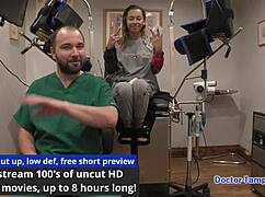 Kalani Luana's yearly physical exam in Tampa spreads her natural tits and ass