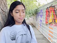 torbe seduces skinny teen kali for hard fucking