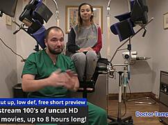 Kalani Luana's yearly physical exam in Tampa spreads her natural tits and ass