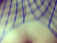 Curly slut fucks in stockings