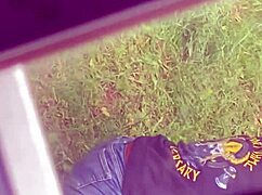 Hot stepmom bending over for sneaky hidden camera view