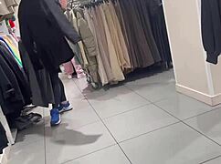 that round latina booty looks hot in see thru leggings.