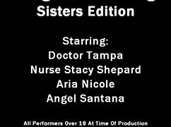 in the hospital, strangers angel and aria blow and fuck wildly