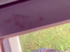 Hot stepmom bending over for sneaky hidden camera view