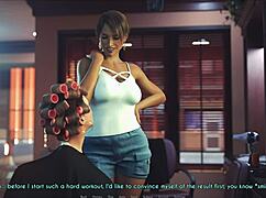 wife teases mother-in-law in naughty game