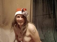 slave's self-session: striptease, caresses, and magic wand 😈